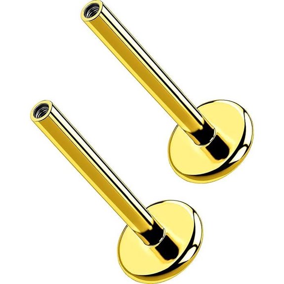 G23 Titanium Threadless & Internally Threaded Earrings