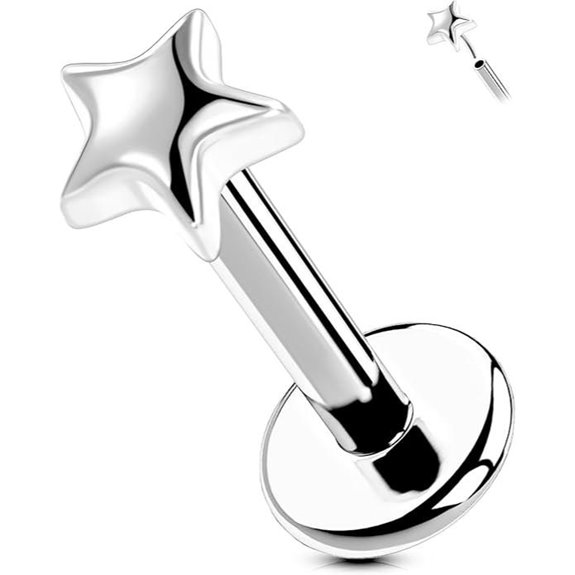 OUFER G23 Titanium Threadless Labret Studs