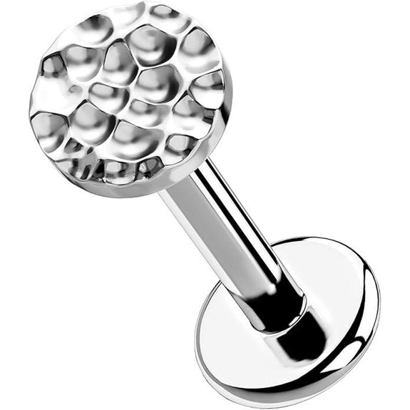 OUFER Titanium Threadless Labret Earrings for Piercings