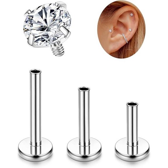 LOLIAS Titanium Tragus Conch Helix Piercing Jewelry
