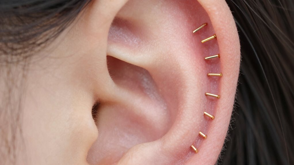 top 14k gold cartilage studs