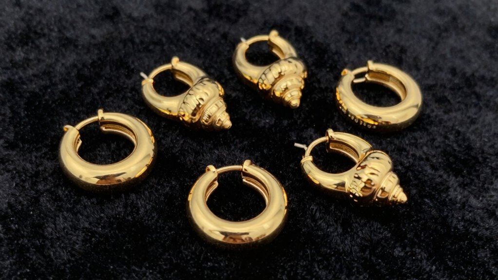 top 14k gold conch hoops