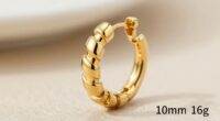 top 14k gold helix hoops