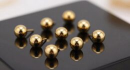 top 18k gold cartilage studs