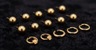 top 18k gold cartilage studs