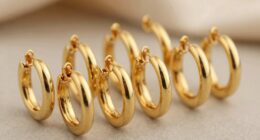 top 18k gold conch earrings