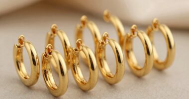 top 18k gold conch earrings