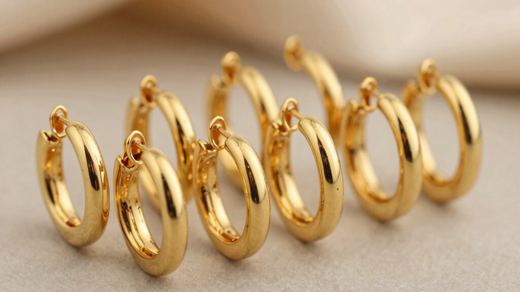 top 18k gold conch earrings