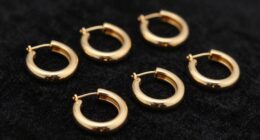 top 18k gold conch hoops