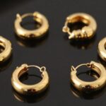 top 18k gold conch hoops