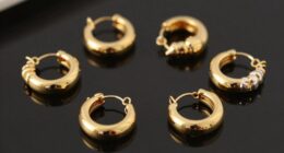 top 18k gold conch hoops