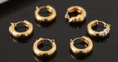 top 18k gold conch hoops