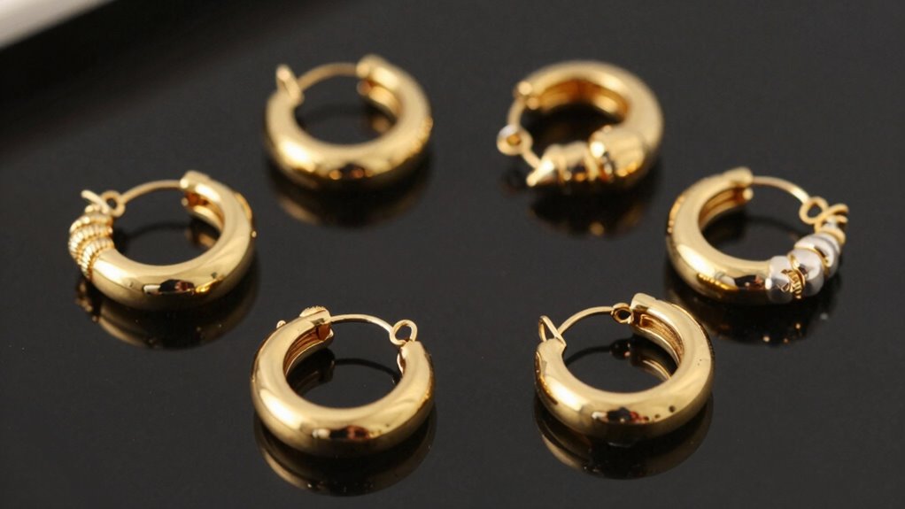 top 18k gold conch hoops