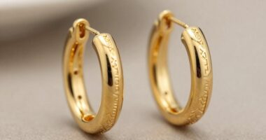 top 18k gold conch hoops