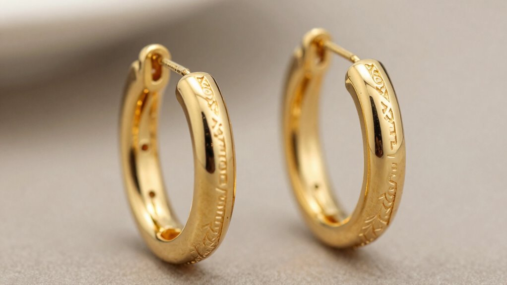 top 18k gold conch hoops