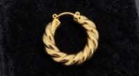 top 18k gold helix hoops