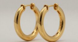 top 18k gold hoop earrings