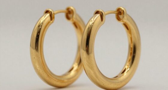 top 18k gold hoop earrings