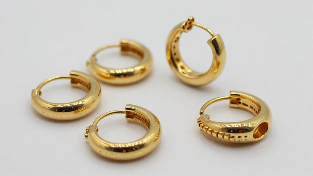 top 18k gold hoop earrings