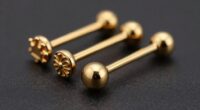 top 18k gold nipple barbells