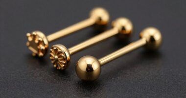 top 18k gold nipple barbells