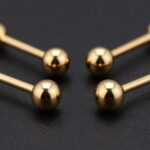 top 18k gold nipple barbells