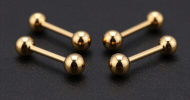 top 18k gold nipple barbells