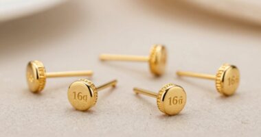 top 18k gold septum clicker