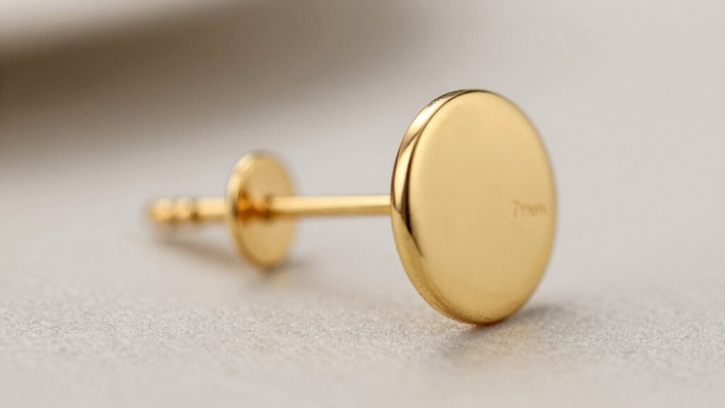 top 18k gold studs