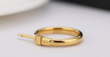 top 8 18k gold septum clickers