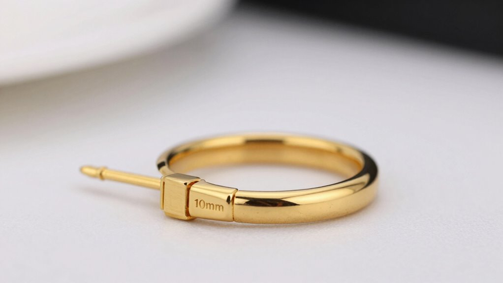 top 8 18k gold septum clickers