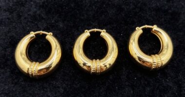 top gold conch hoops