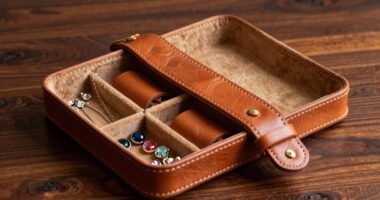 top leather jewelry organizer