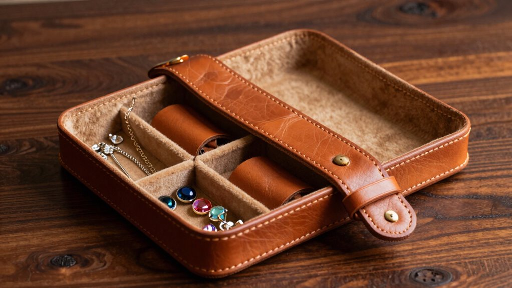 top leather jewelry organizer