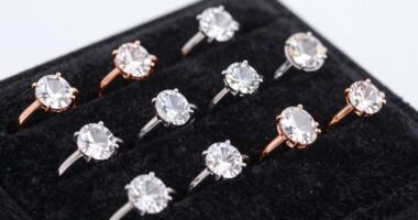 top moissanite daith rings