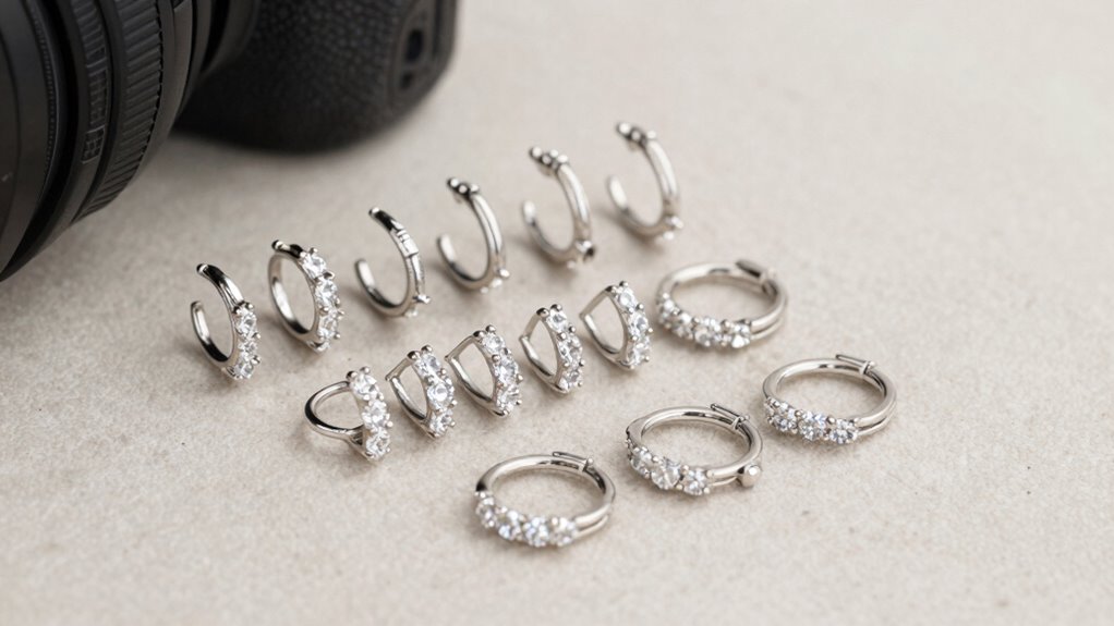 top moissanite nose hoops