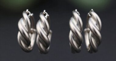 top niobium hoop earrings