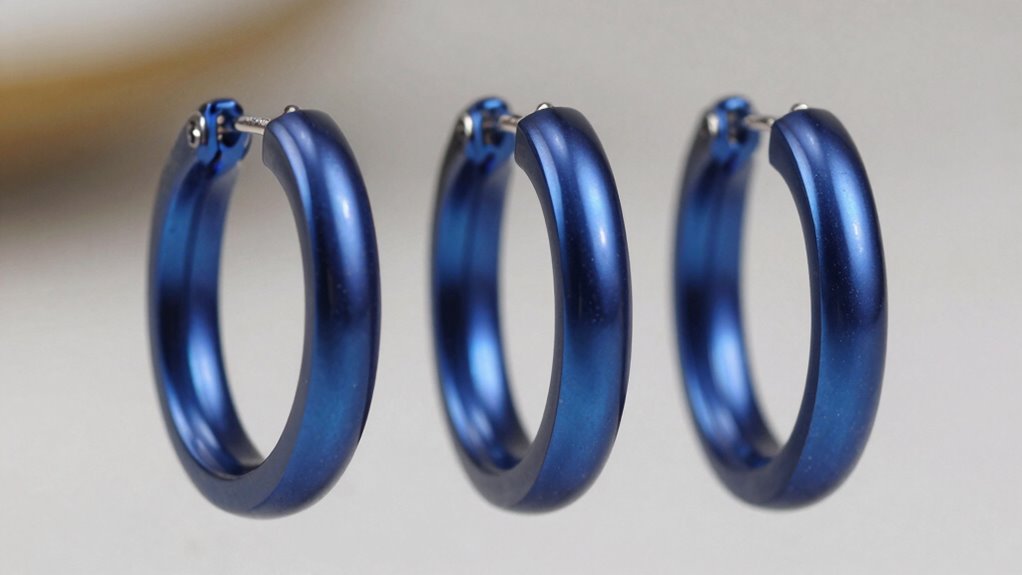 top niobium hoop earrings