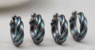 top niobium hoop earrings
