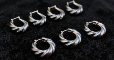 top niobium hoop earrings