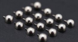 top titanium flat back studs