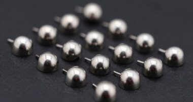 top titanium flat back studs