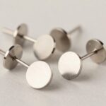 top titanium flat back studs