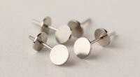 top titanium flat back studs