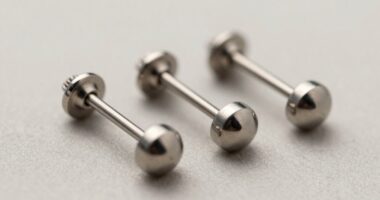 top titanium labret studs