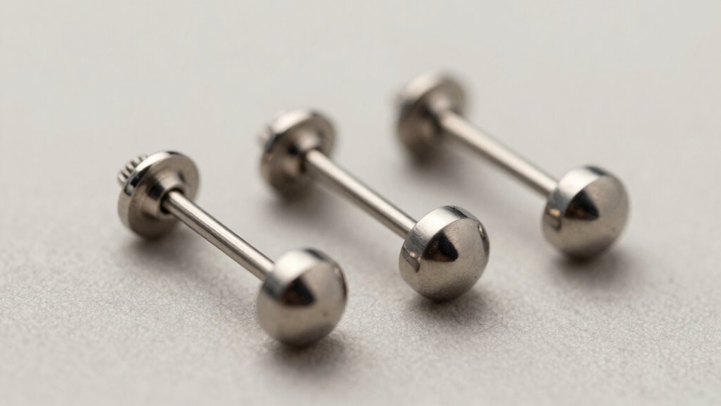 top titanium labret studs