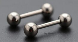 top titanium nipple barbells