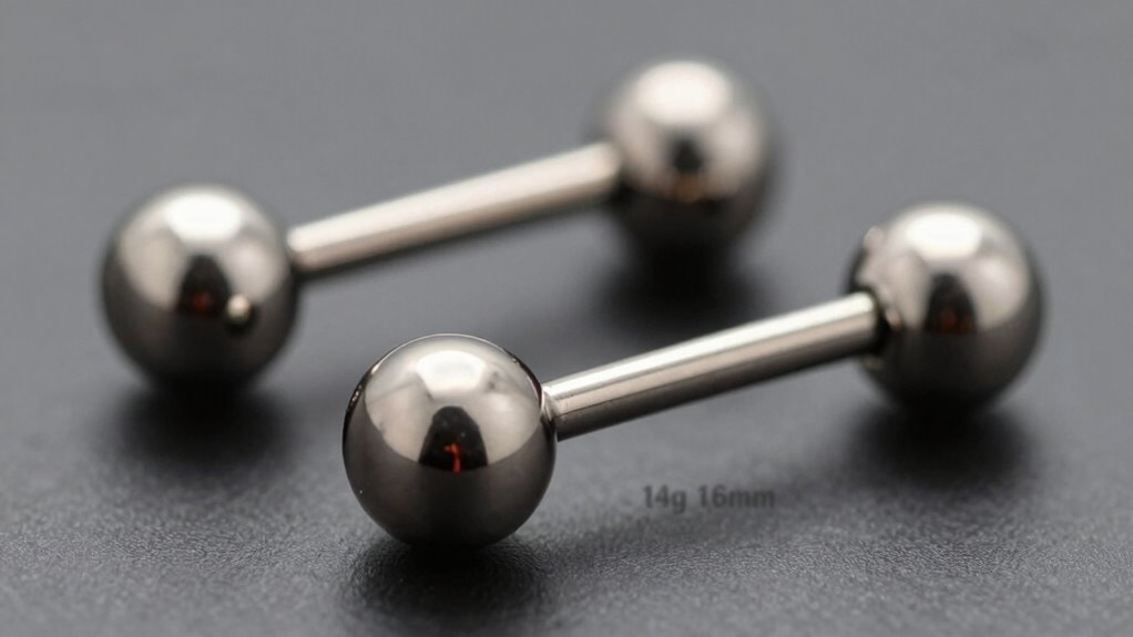 top titanium nipple barbells