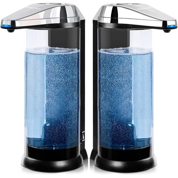 Secura 2-Pack Touchless Liquid Soap Dispensers Chrome