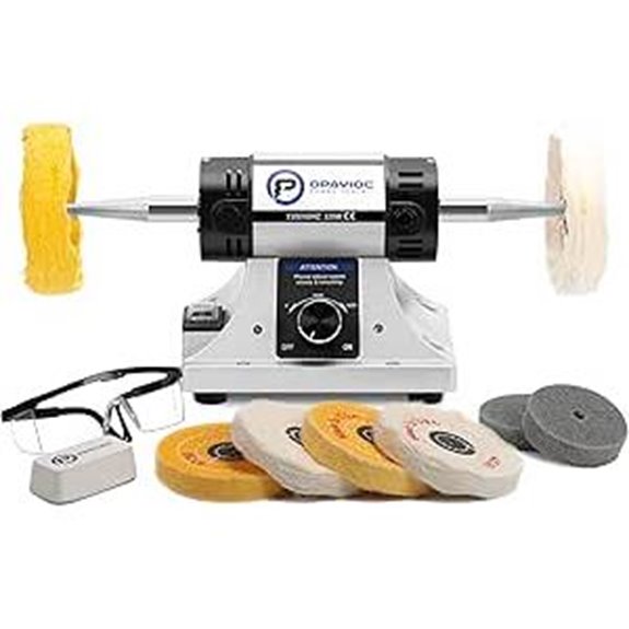 Jewelry Polisher with Variable Speed and Accessories